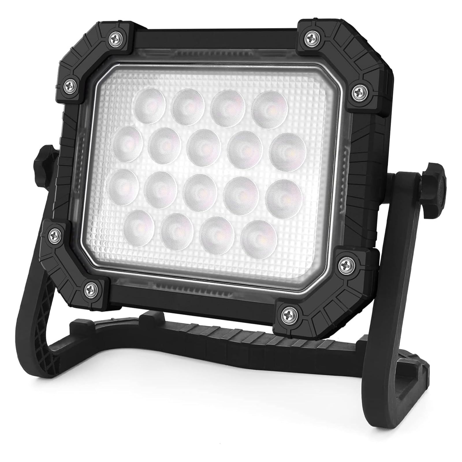 充電式LED投光器　磁石付き　美品　動作確認済み！！ランタン　爆光！集魚灯 Amazon.co.jp: CLY LED 作業灯 投光器 ランタン 充電式 昼光色 自然色